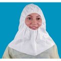 Keystone Adjustable Cap Co KeyGuard Hood, Elastic Face Band, White, One Size, 100/Case H-KG-E